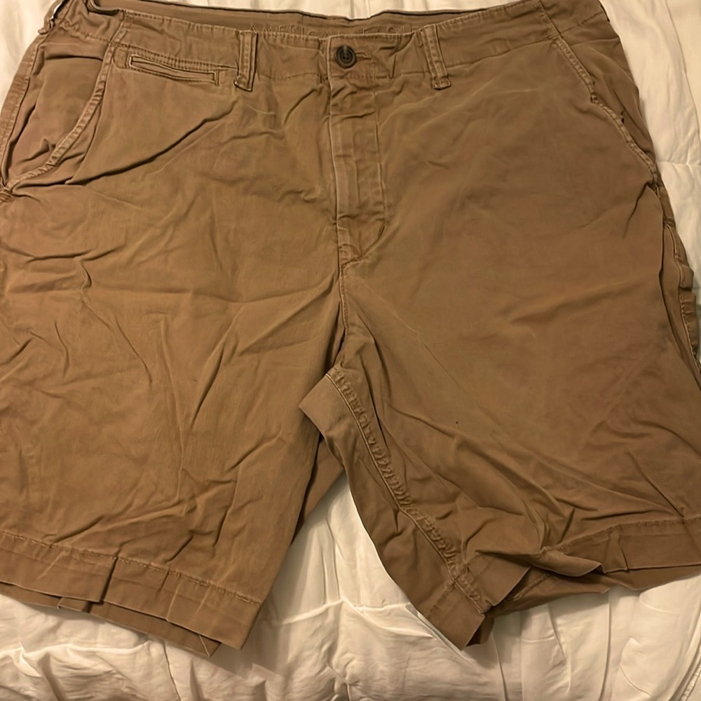 Brown cargo shorts